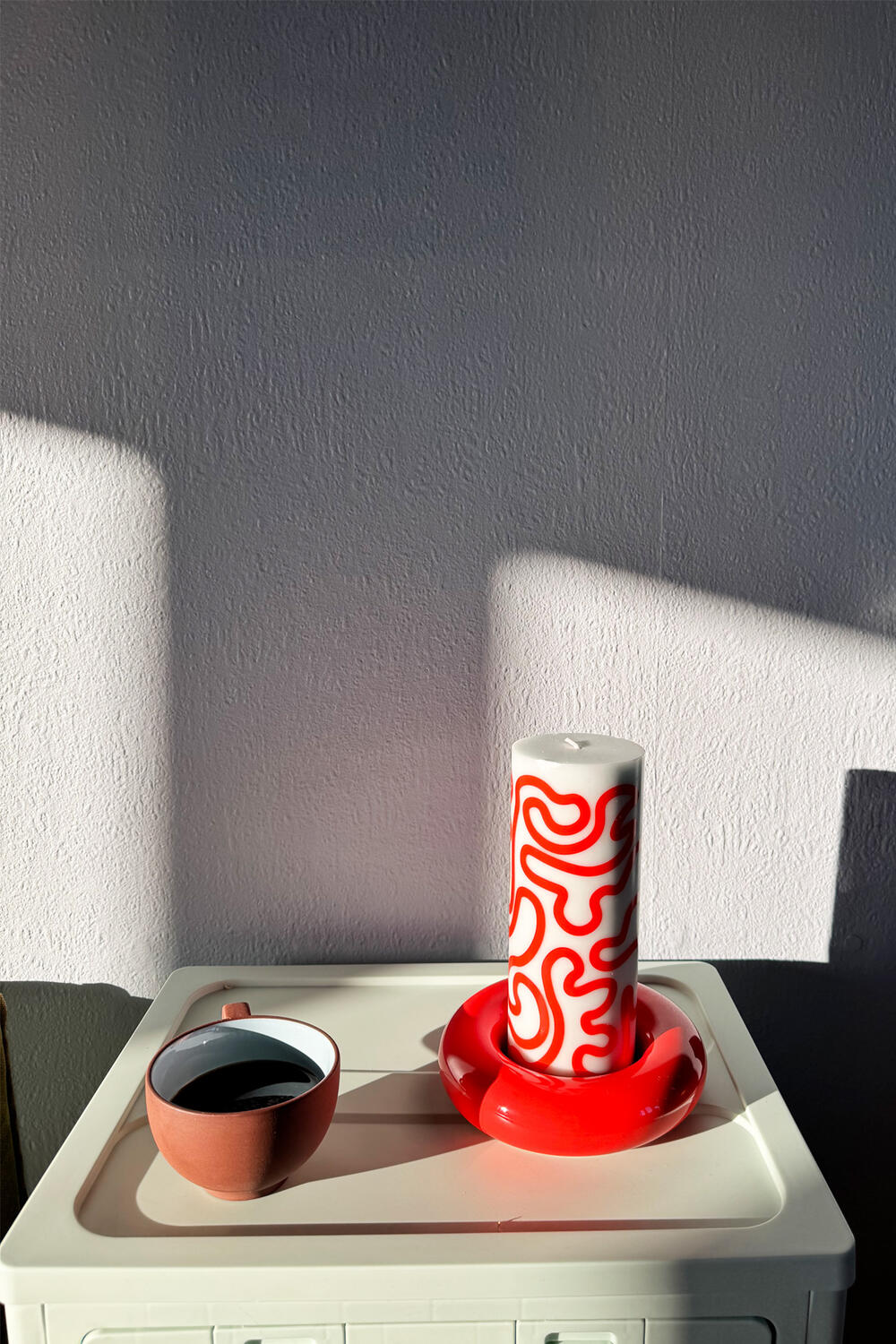 Bob lysestage, rød - large